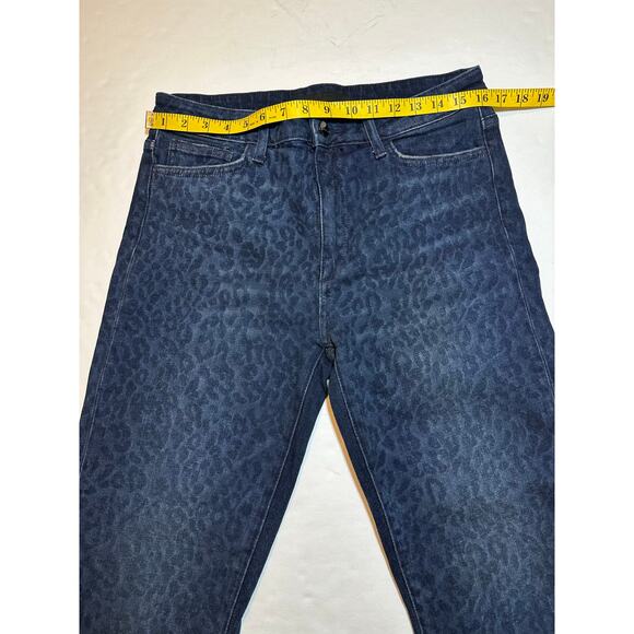 Joes Jeans The Milla Women's 30x28 High Rise Straight Ankle Blue Cheetah Print - Picture 4 of 9